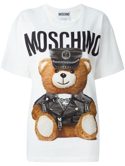 moschino t shirt teddy bear.